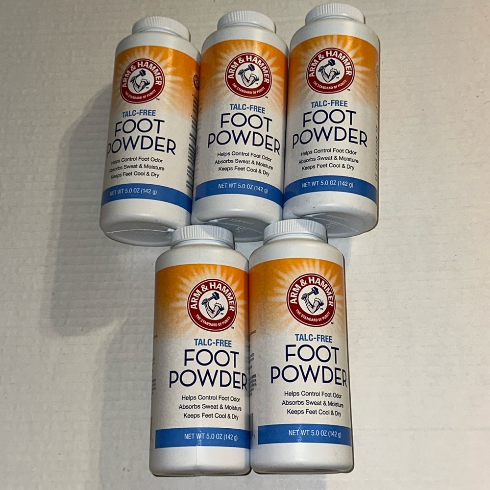 Arm & Hammer Talc-Free Foot Powder Lot Of Five Bottles